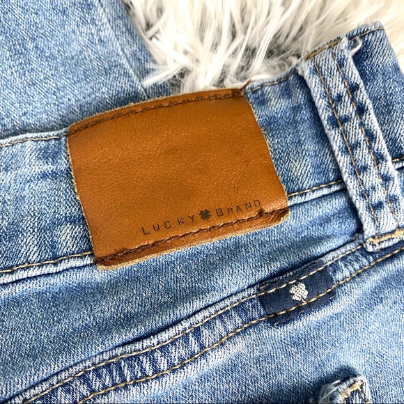 Lucky Brand Ginger Skinny Frayed Hem Light Wash Jeans EUC - Picture 13 of 16